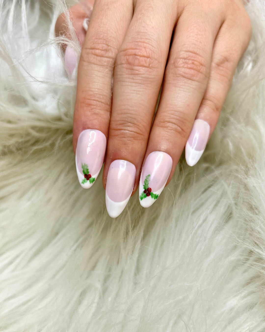 Press on Nail - Holly Christmas
