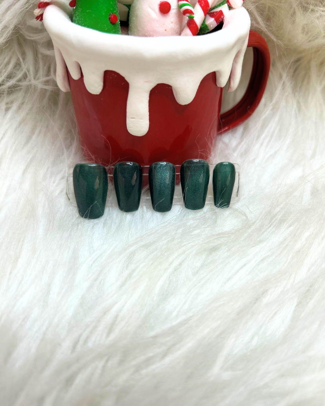 Press on Nail - Green Christmas