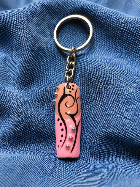 Porte Clé Ongle Personnalisé