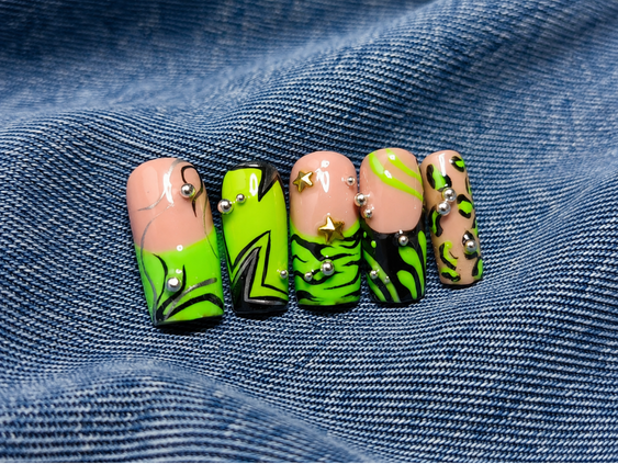 Press on Nail - Geo Green